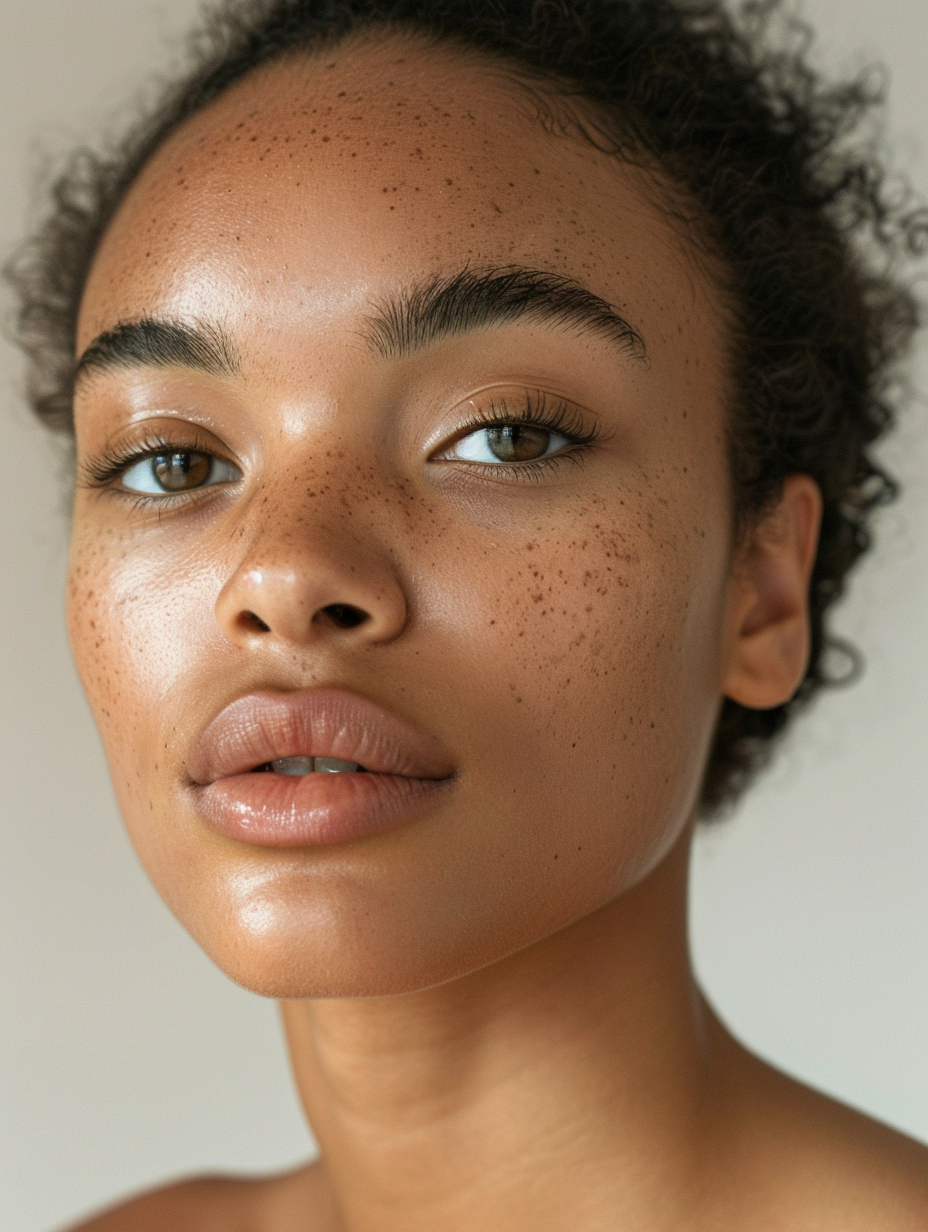 After skin tone improvement